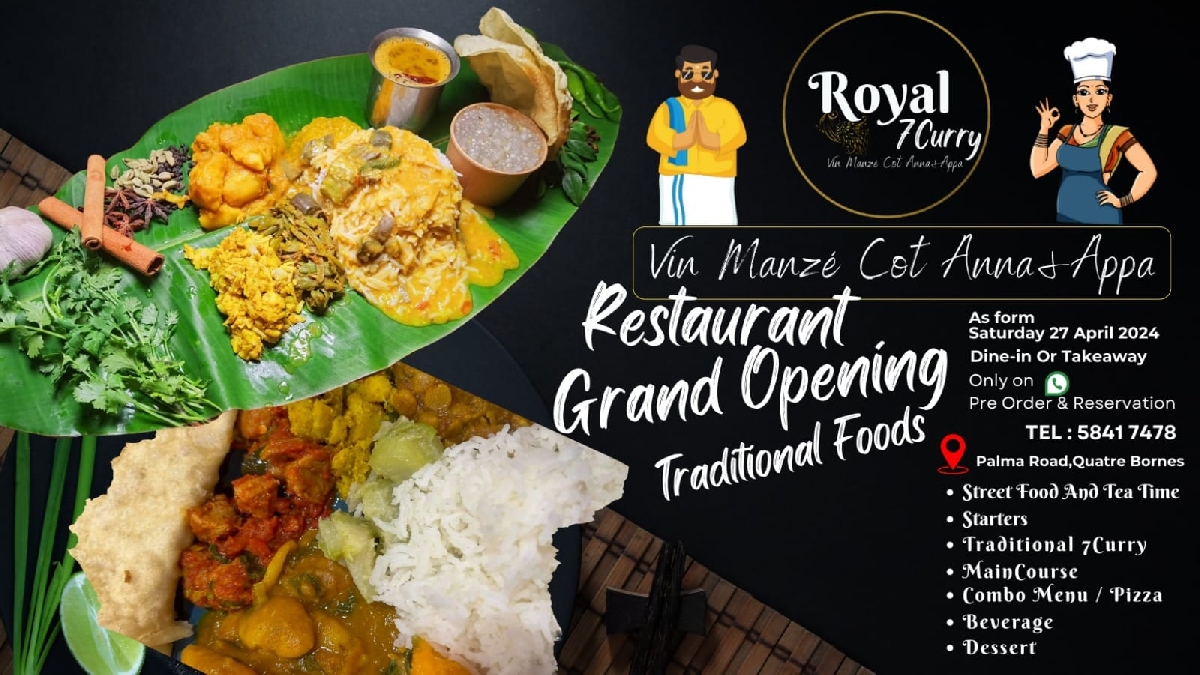 Royal 7Curry, Quatre Bornes, Mauritius Ordermanzer